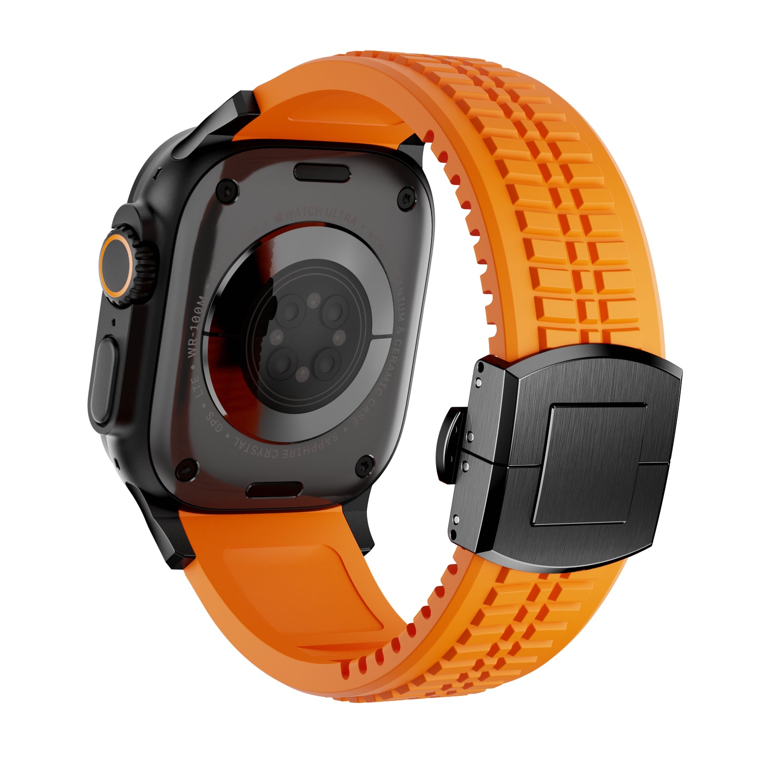 Apple Watch Ultra Premium Silicone Strap (Orange)