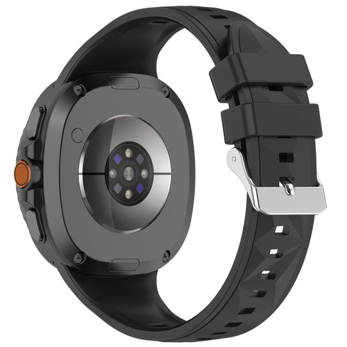 Samsung Galaxy Watch 8 Classic Diamant Silikonarmband (Schwarz)
