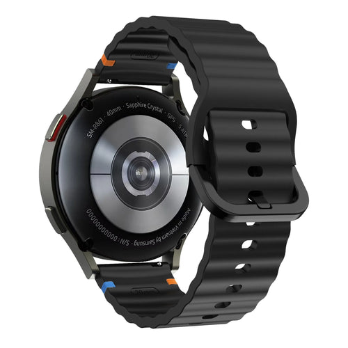 OnePlus Watch 3 Wave Silikonarmband (Schwarz)