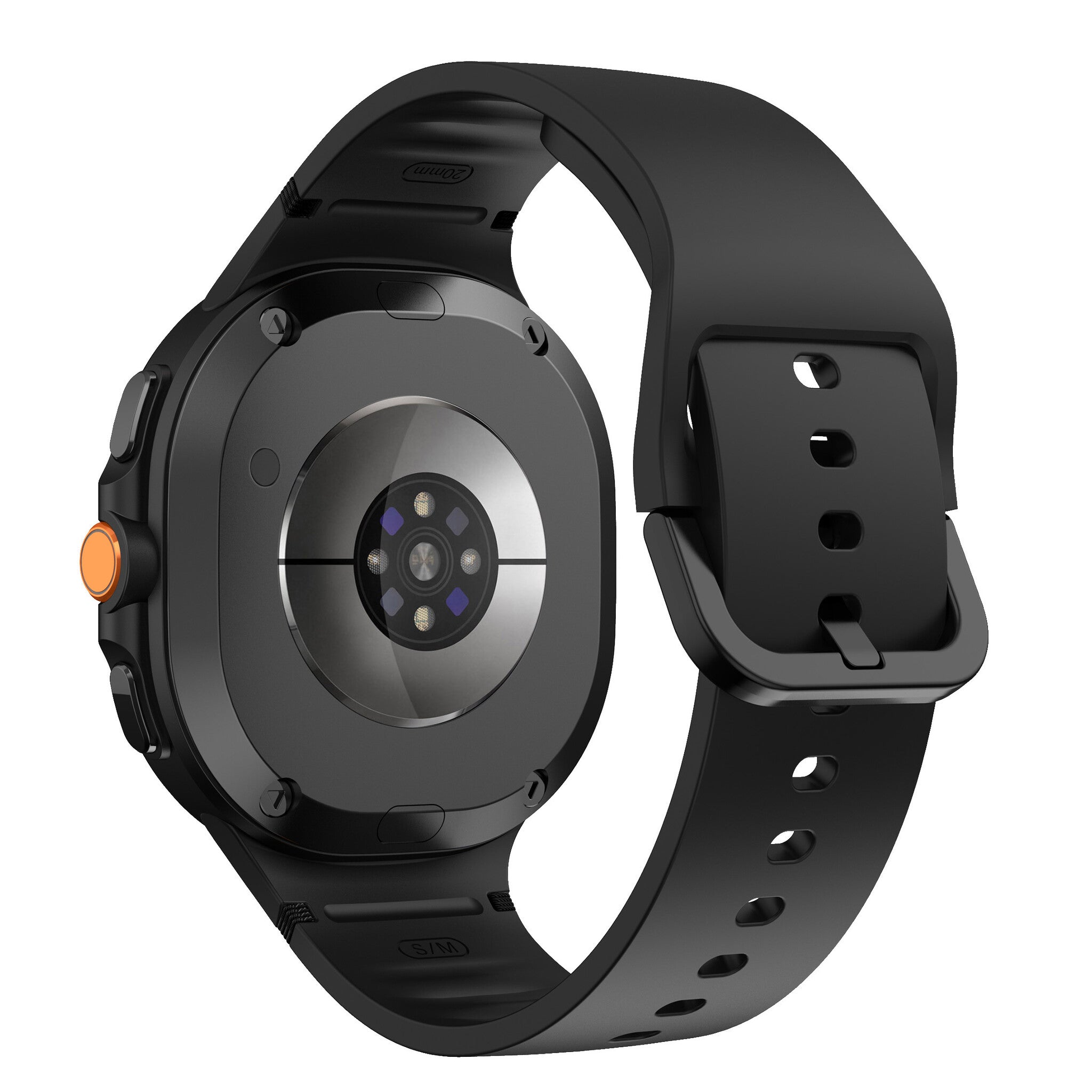 Samsung Galaxy Watch 8 - 44mm Silikonarmband (Schwarz)