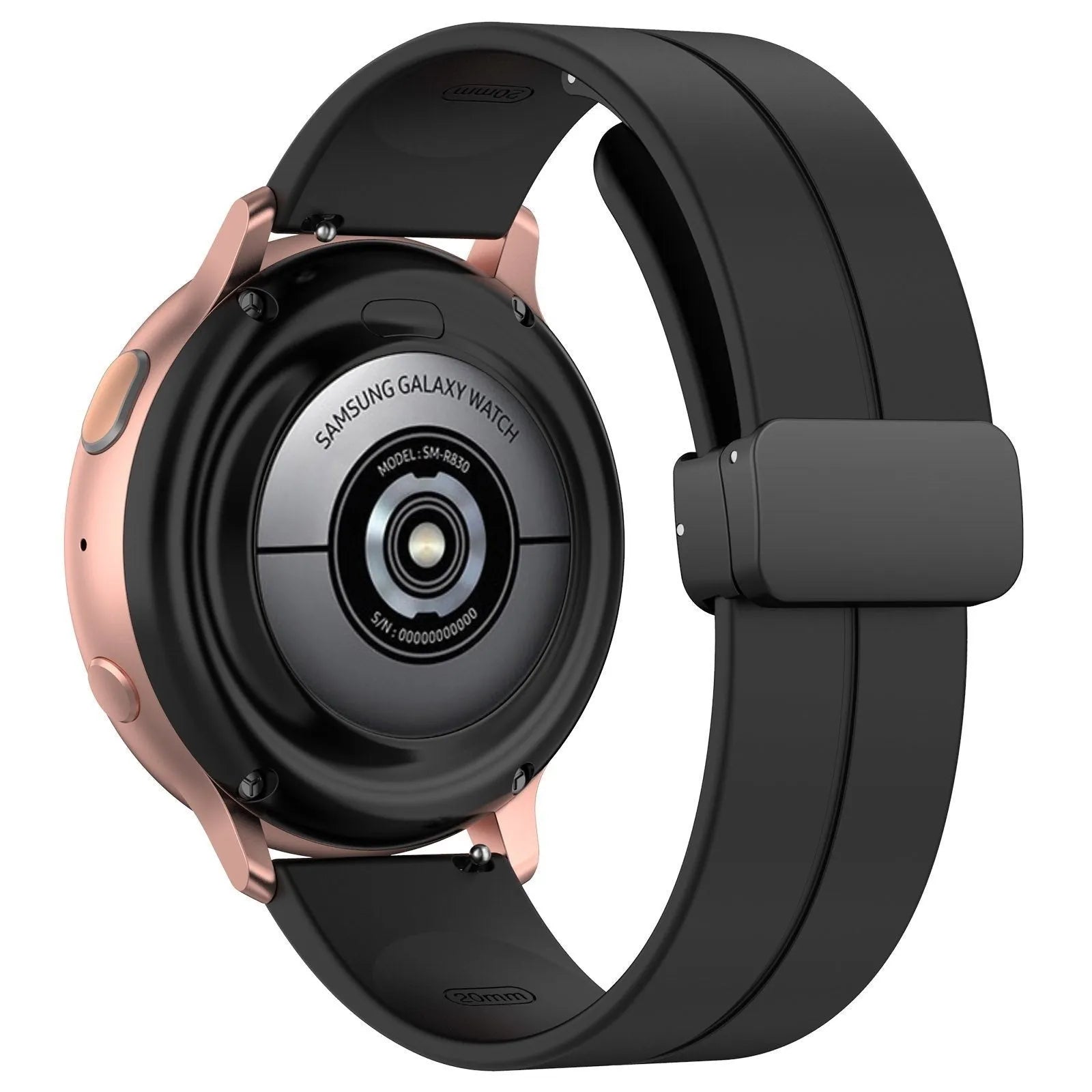Suunto 9 Peak Pro D-Schnalle Silikonarmband (schwarz)