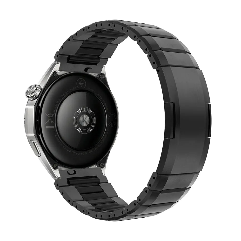 Gard Pro Health 4 Smartwatch 'One Push' Stahl-Hybridarmband (Schwarz)