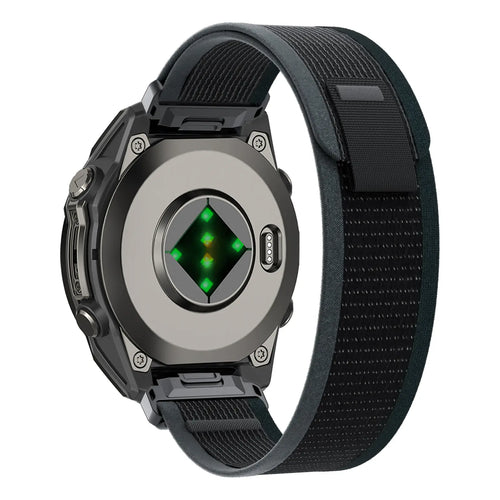 Garmin Instinct E - 40mm Premium Trail Loop Strap (Black/Green)