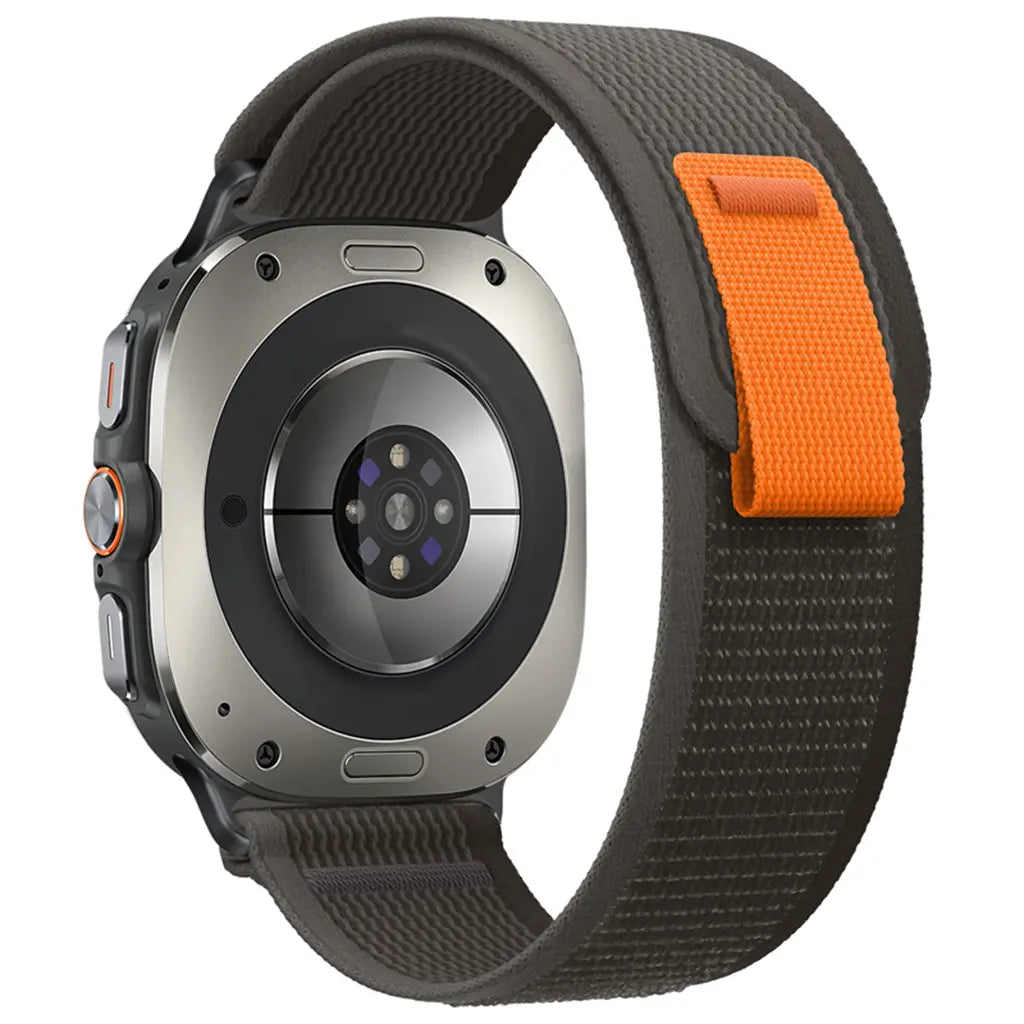 Samsung Galaxy Watch Ultra 2 Trail Nylonarmband (Schwarz/Grau)