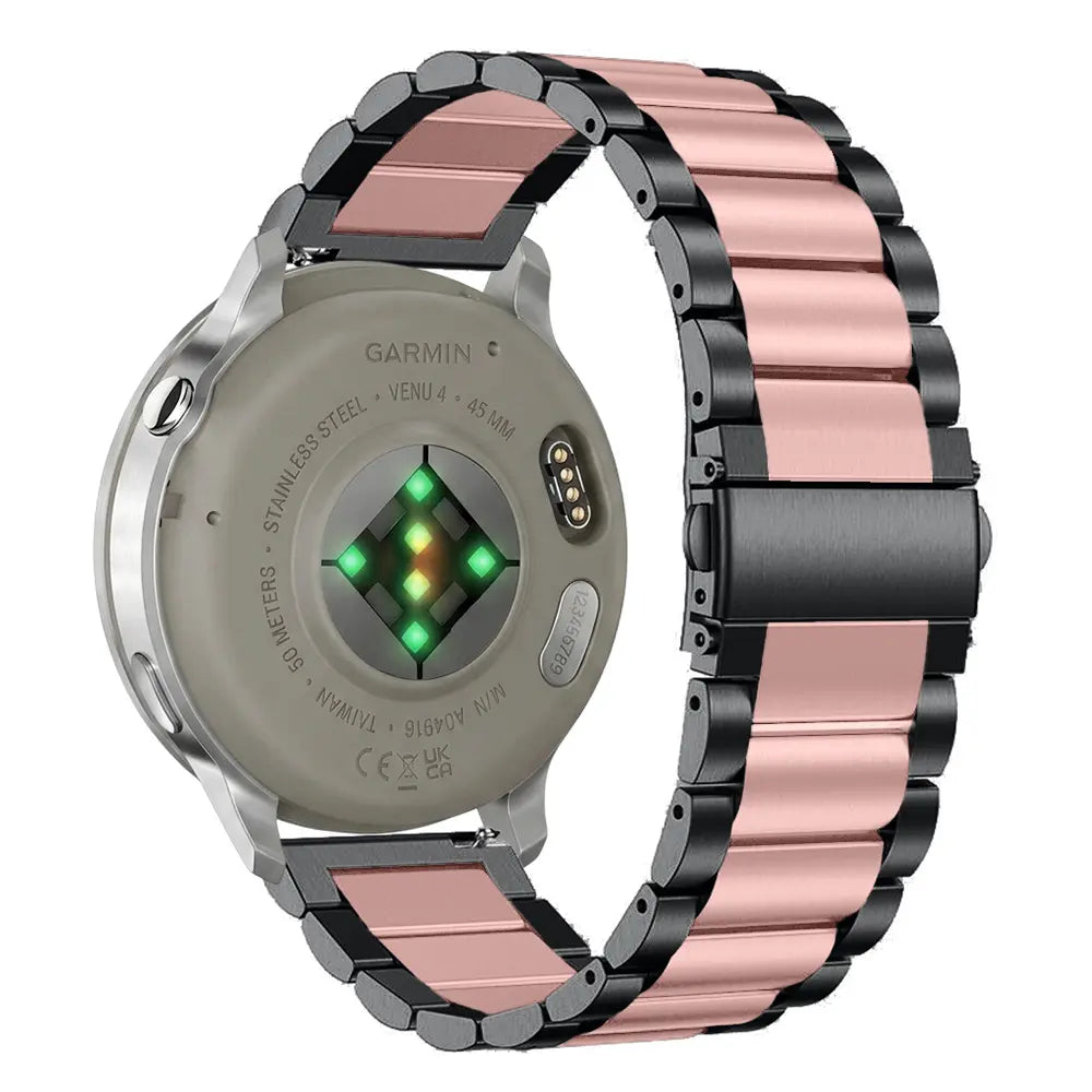 Garmin Forerunner 170 Stahlarmband (Schwarz/Rosa)