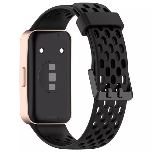 Huawei Band 9 Silikon-Air-Armband (Schwarz)