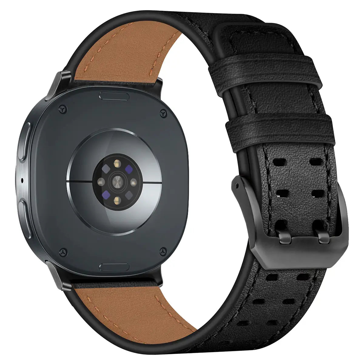 Samsung Galaxy Watch 9 - 44mm Double Pin Leather Strap (Black)