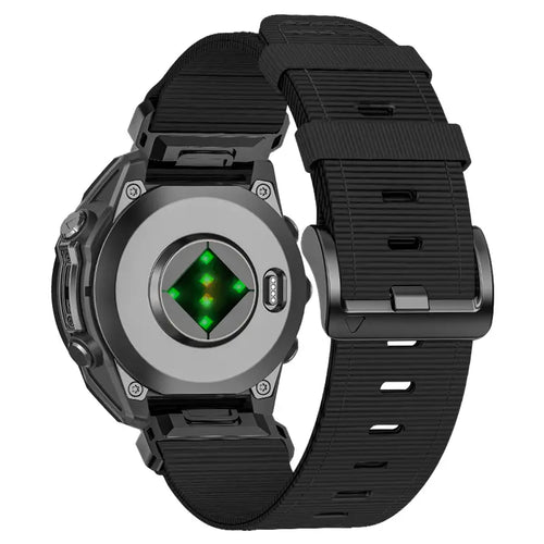 Garmin Fenix 7 Premium Nylon Schnallenarmband (Schwarz)