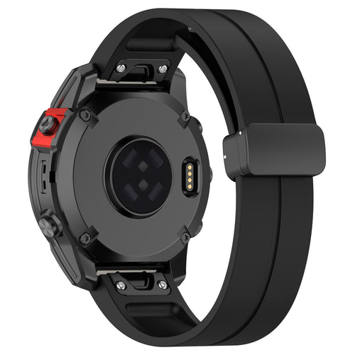 Garmin Fenix 8 - 47mm D-Buckle Silicone Strap (Black)
