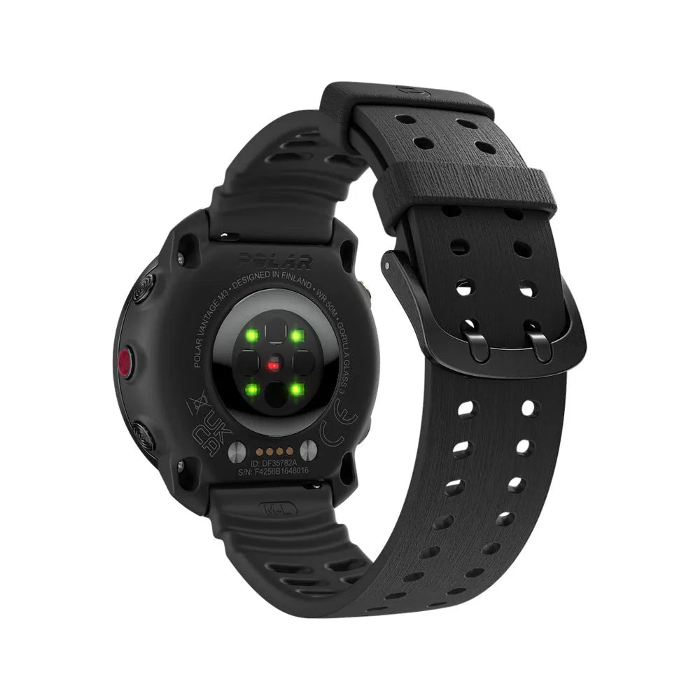Polar Grit X2 Pro Silikon-Grain-Armband (Schwarz)