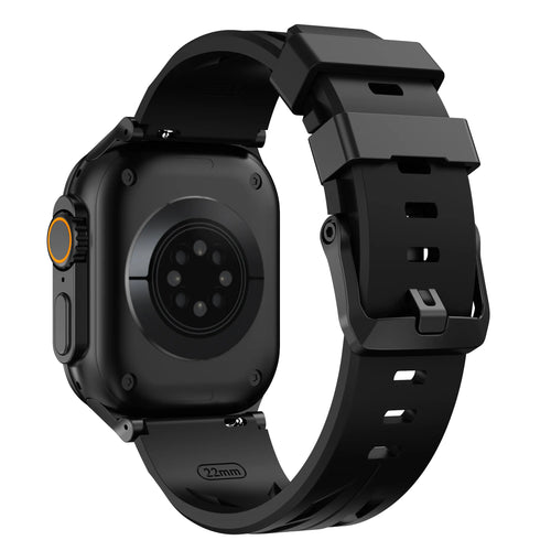 Apple Watch Race Silikonarmband (Schwarz)