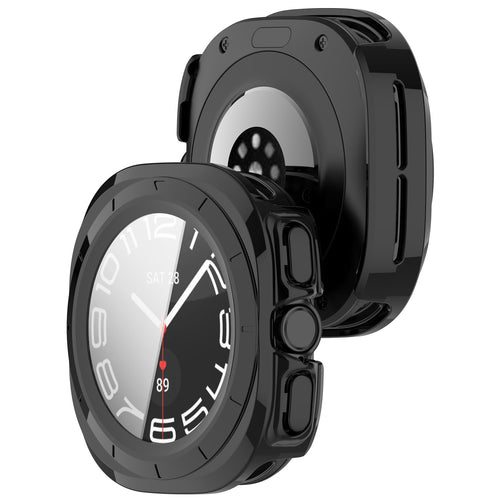 Samsung Galaxy Watch Ultra 2 Hartschalenhülle mit Glas (Schwarz)