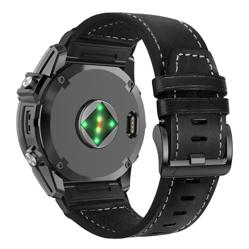 Garmin Approach S60 Premium Lederarmband (Schwarz)