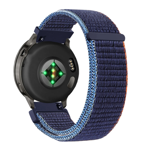 Bandz Garmin Venu 3s Nylon Loop Armband (Dunkel Blau Mix)