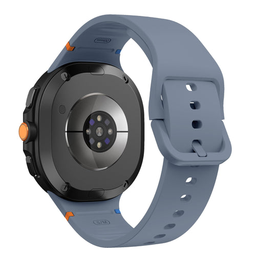 Samsung Galaxy Watch 8 - 44mm Silikonarmband (Grau/Blau)