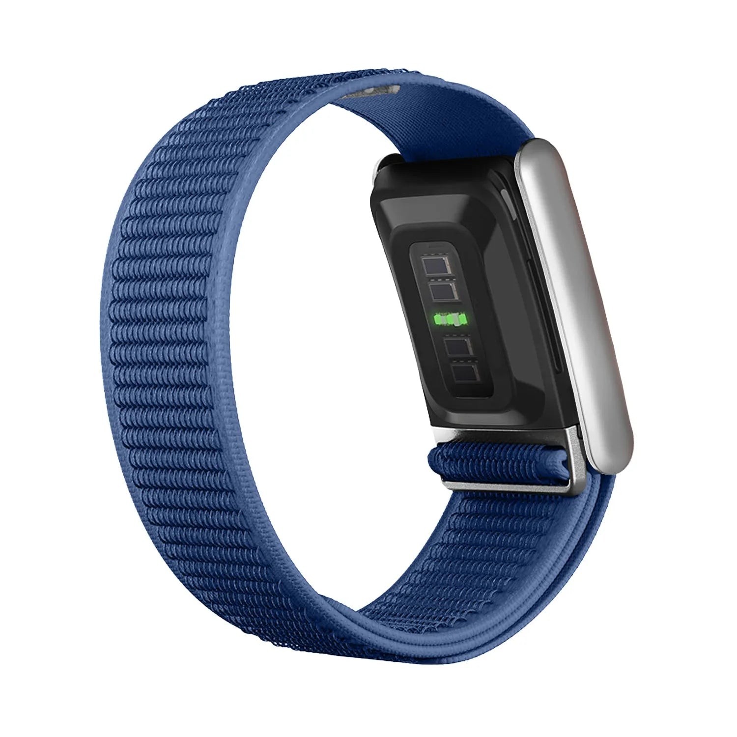 WHOOP 5.0 Nylon Hybrid Armband (Blau)