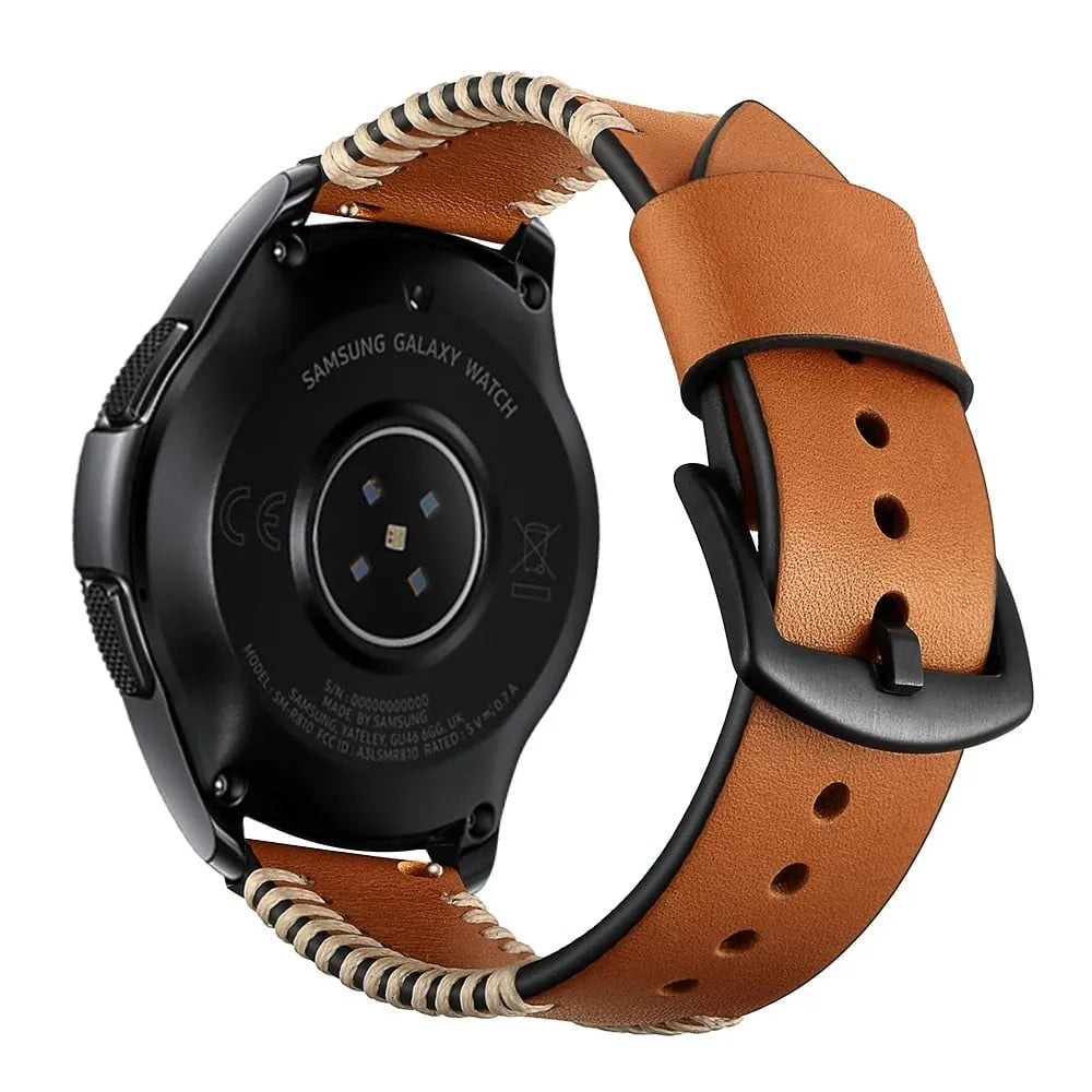 Suunto Race (S) Stitched Lederarmband (Braun)