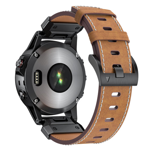 Garmin Epix Pro (Gen 2) 47mm Genuine Leather Strap (Brown)