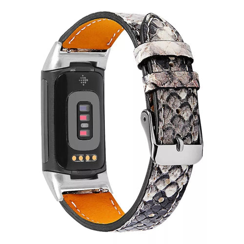 Fitbit Charge 6 Modern Lederarmband (Snake)