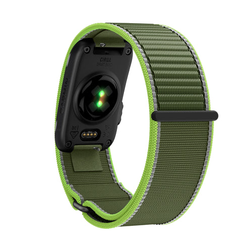 Bandz Garmin Cirqa Nylon Strap 'Classic' (Neon Green)