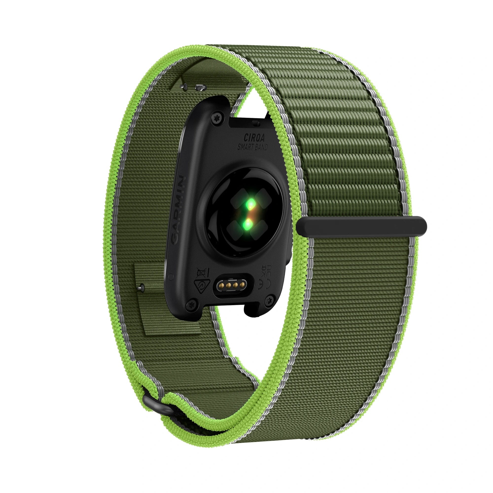 Bandz Garmin Cirqa Nylon Strap 'Classic' (Neon Green)