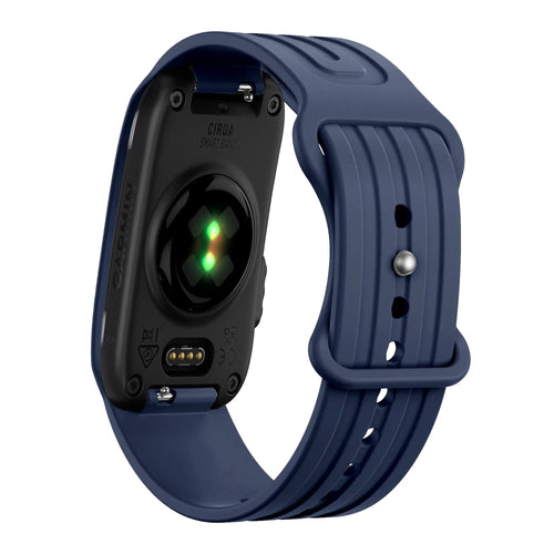 Bandz Garmin Cirqa Silicone Strap 'Classic' (Dark Blue)