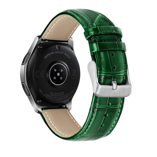 Coros Pace 2 Crocodile Leather Grain Strap (Green)