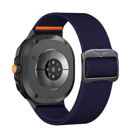 Samsung Galaxy Watch 8 Classic Elastisches Armband (Dunkel Blau)