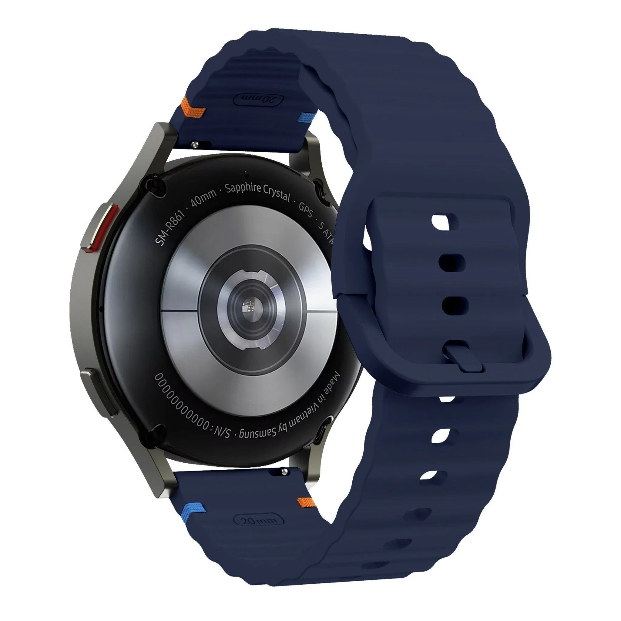 Suunto 9 Peak Pro Wave Silikonarmband (Dunkelblau)