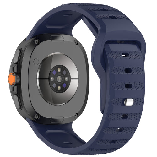 Samsung Galaxy Watch 8 - 44mm Outdoor Silikonarmband (Dunkel Blau)