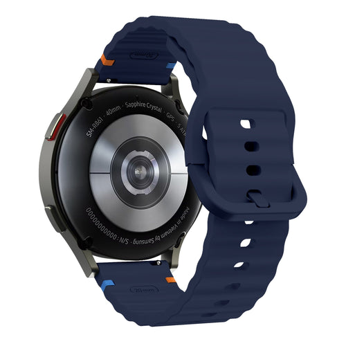 Huawei Watch GT 6 - 46mm Wave Silikonarmband (Dunkel Blau)