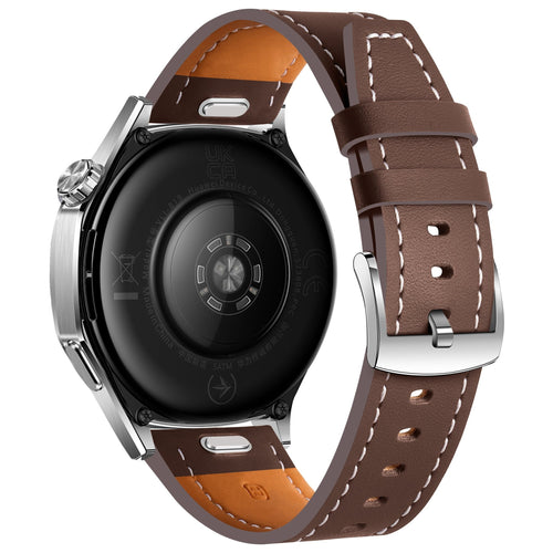 Huawei Watch GT 6 - 46mm 'One Push' Lederarmband (Dunkel Braun)