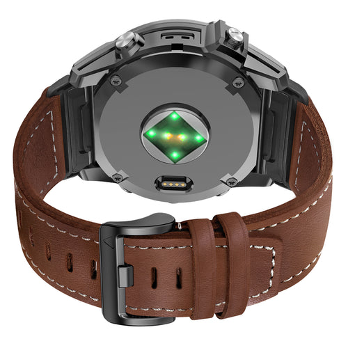 Garmin Approach S60 Premium Lederarmband (Dunkelbraun)