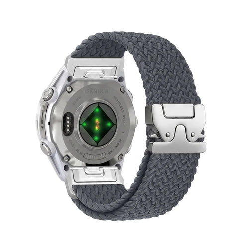 Garmin Approach S60 Braided Strap P-Buckle (Dark Grey with Silver)