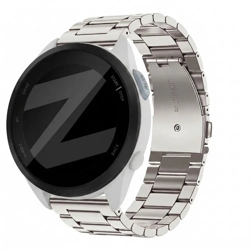 Bandz Garmin Forerunner 165 Steel Strap 'Classic' (Starlight)