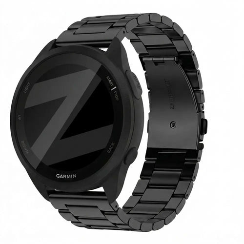 Bandz Garmin Forerunner 165 Steel Strap 'Classic' (Black)