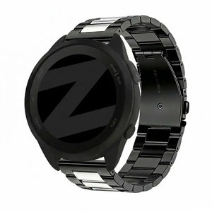 Bandz Garmin Forerunner 165 Steel Strap 'Classic' (Black/Silver)