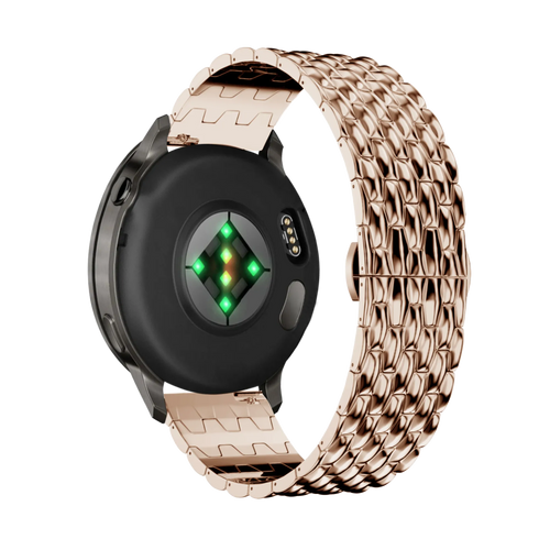 Bandz Garmin Bounce 2 Stahlarmband 'Dragon' (Roségold)