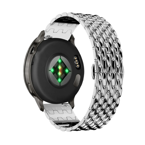 Bandz Garmin Approach J1 Stahlarmband 'Dragon' (Silber)