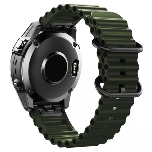 Garmin Fenix 8 Pro - 51mm Ocean Armband (Armee Grün)
