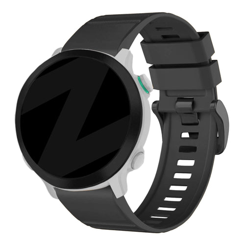 Bandz Garmin Quatix 8 Pro - 47mm Buckled Silicone Strap (Black)