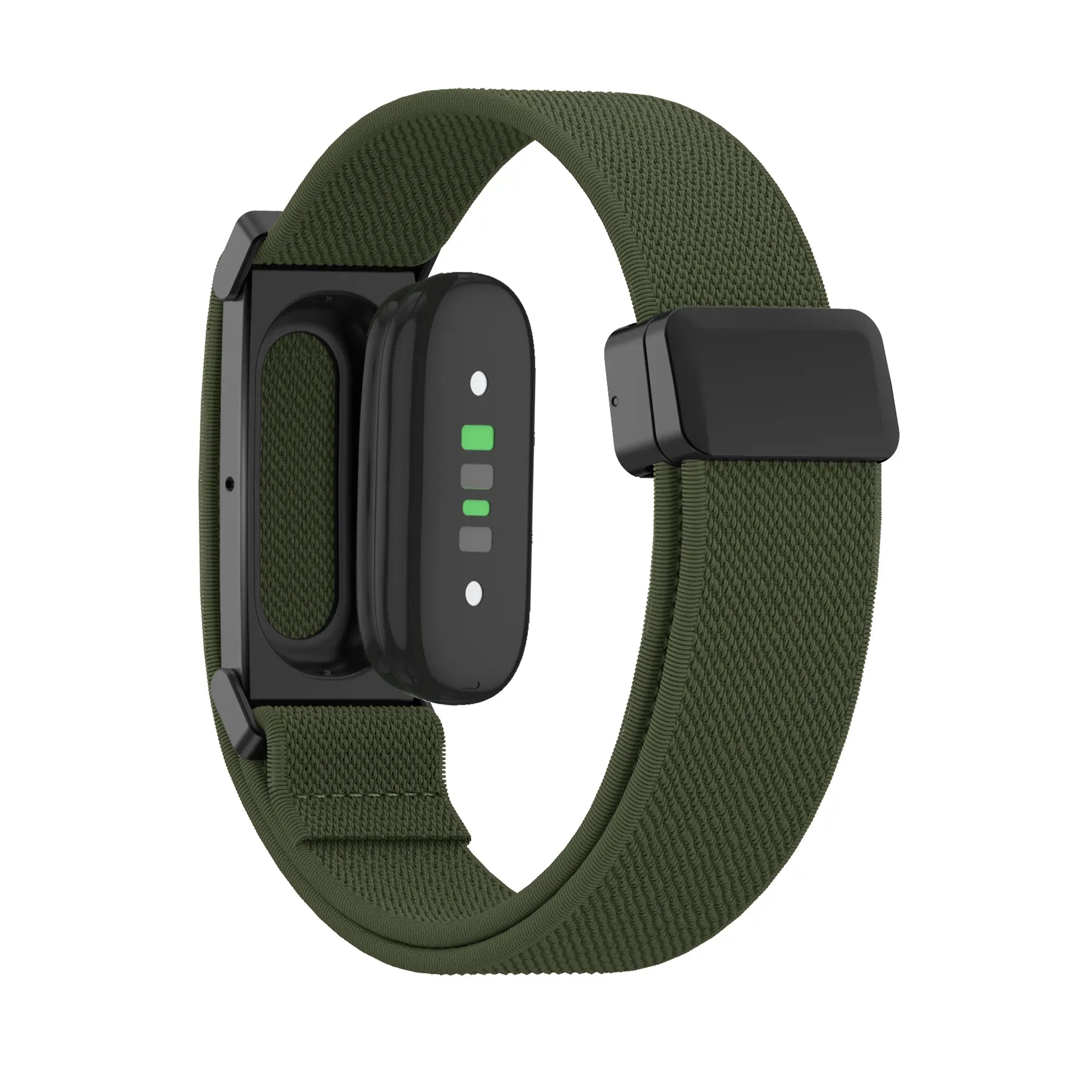 Bandz Fitbit Air Nylonarmband mit D-Schnalle (Armeegrün)