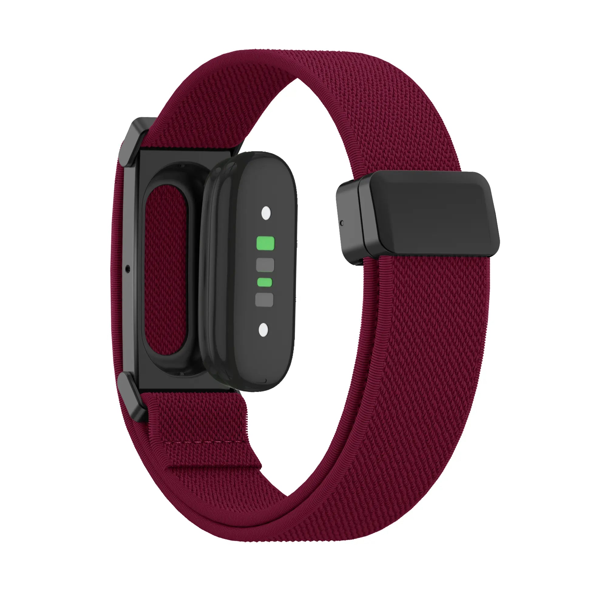 Bandz Fitbit Air Nylonarmband mit D-Schnalle (Weinrot)