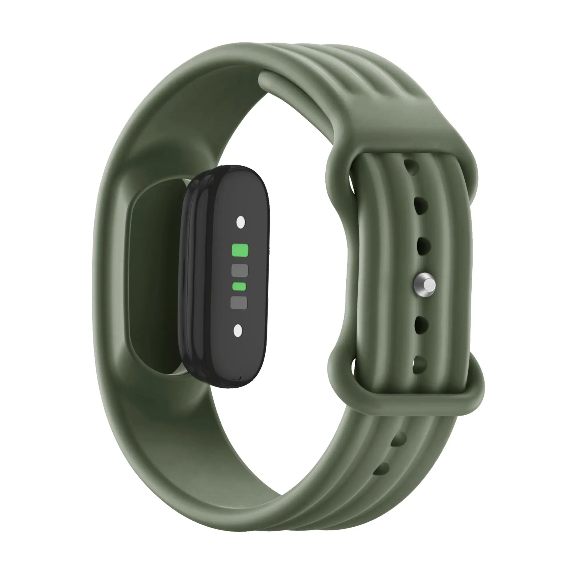 Bandz Fitbit Air Silikonarmband 'Classic' (Armeegrün)