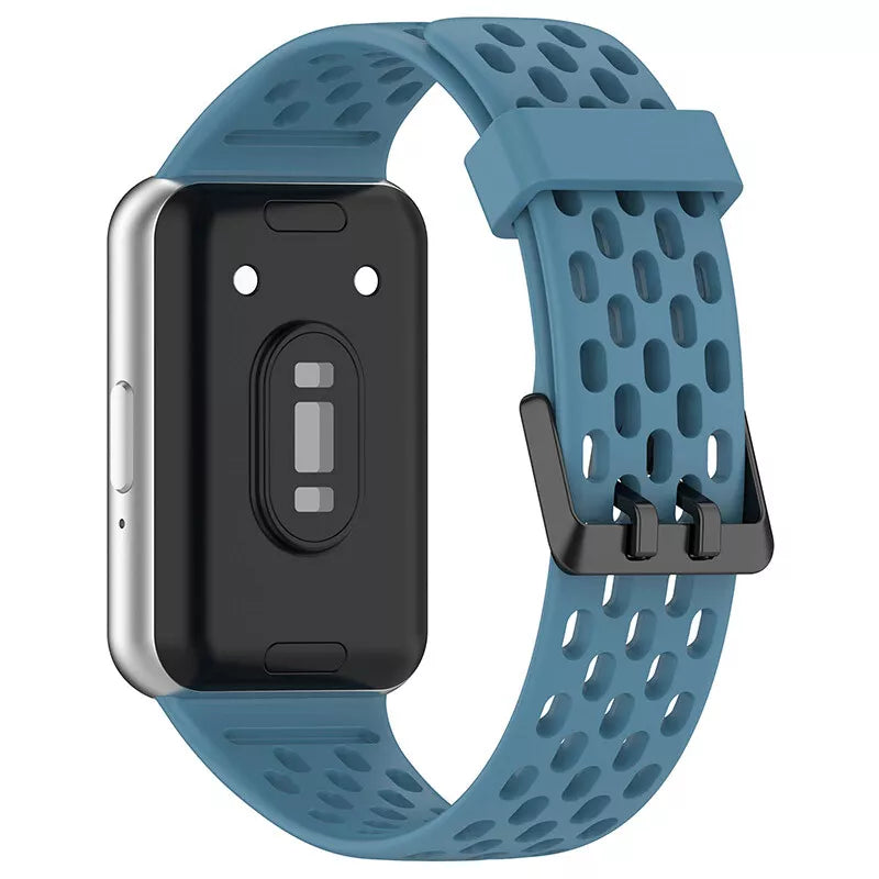 Samsung Galaxy Fit 3 Silikonarmband mit Löchern (Graublau)