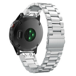 Garmin Instinct E - 45mm Stahlarmband (Silber)
