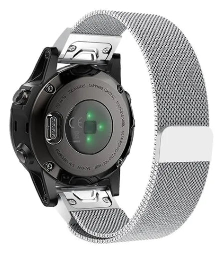 Garmin Descent Mk2S Milanese Armband (Silber)