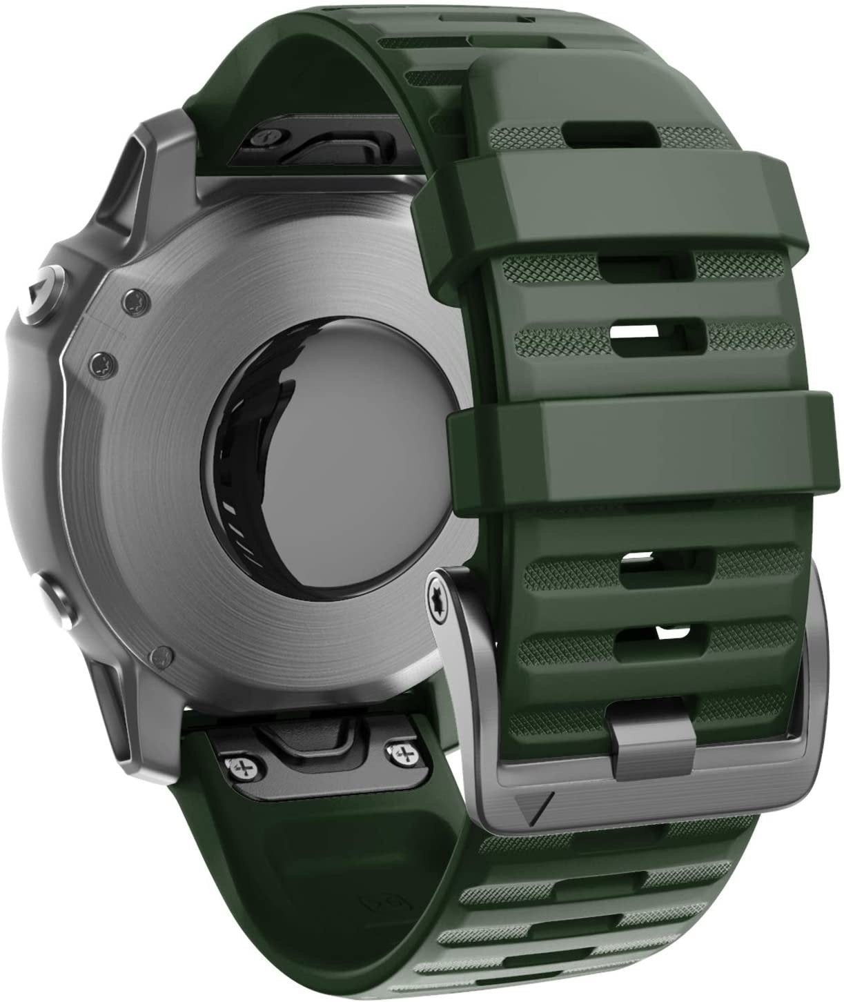 Garmin Fenix 8 Pro - 51mm Silikonarmband (Dunkel Grün)