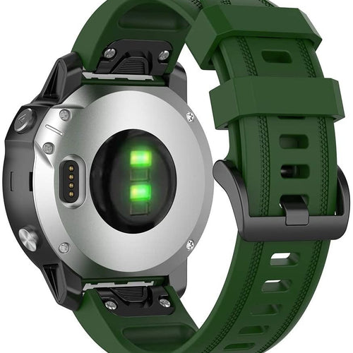 Garmin Approach S70 - 42mm Silikonarmband (Armee Grün)