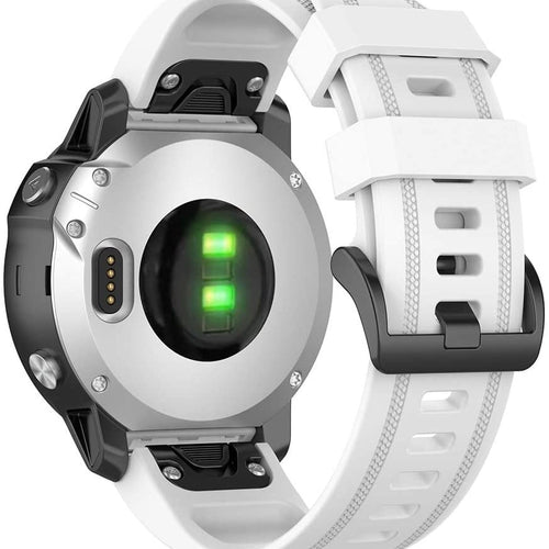 Garmin Descent Mk3(i) - 43mm Silicone Strap (White)